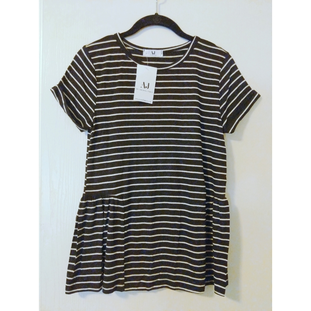 New My Amelia James Black and White Women's Shirt